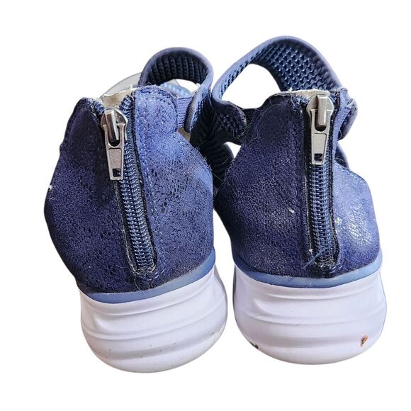 JBU Sport Margot Women’s Sandals Shoes Dark Blue Open Toe Size 9 Wide - Picture 3 of 11
